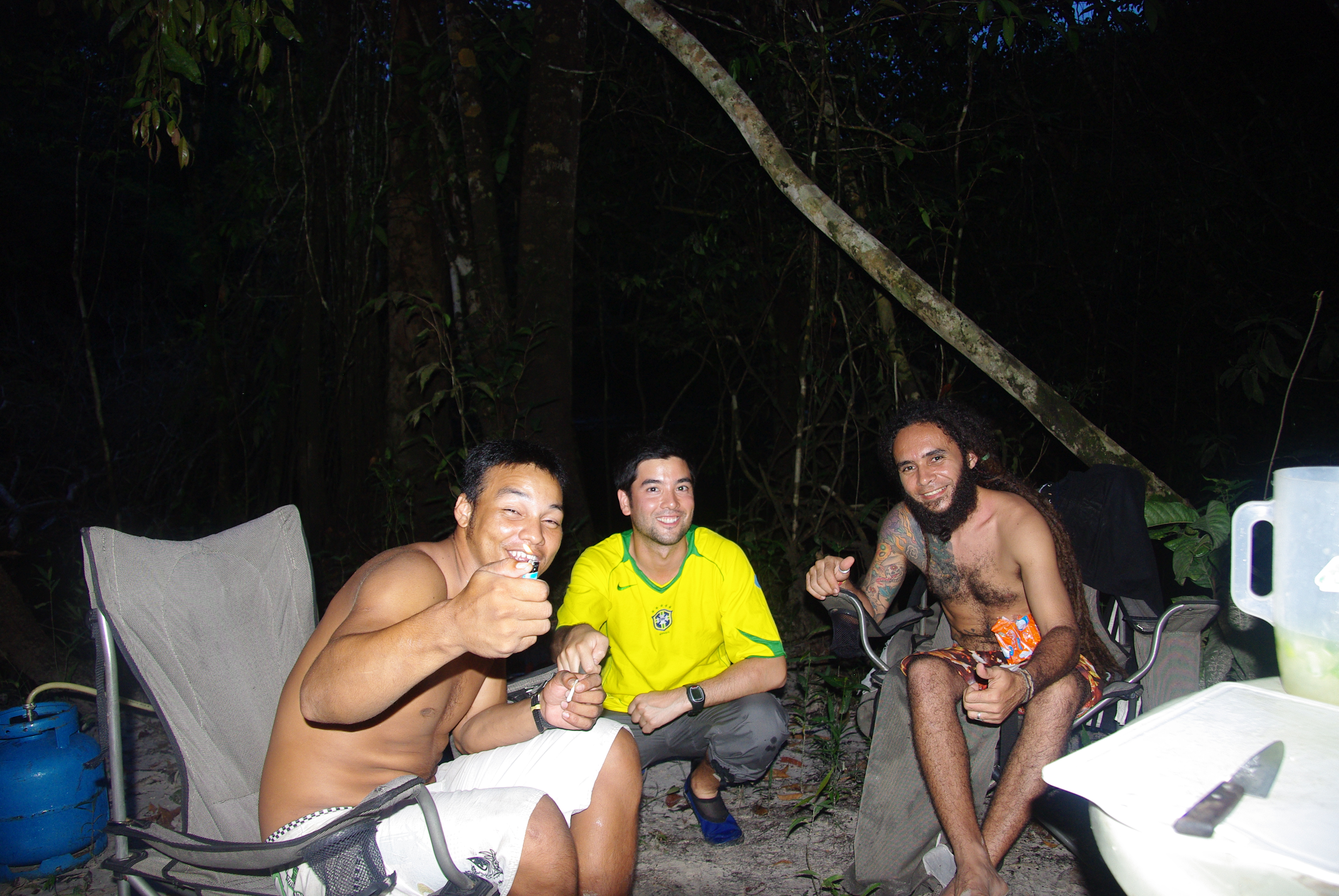 The cook (forgive me for forgetting your name!), me, Rinaldo. We did our best to lift our spirits after the accident that day.