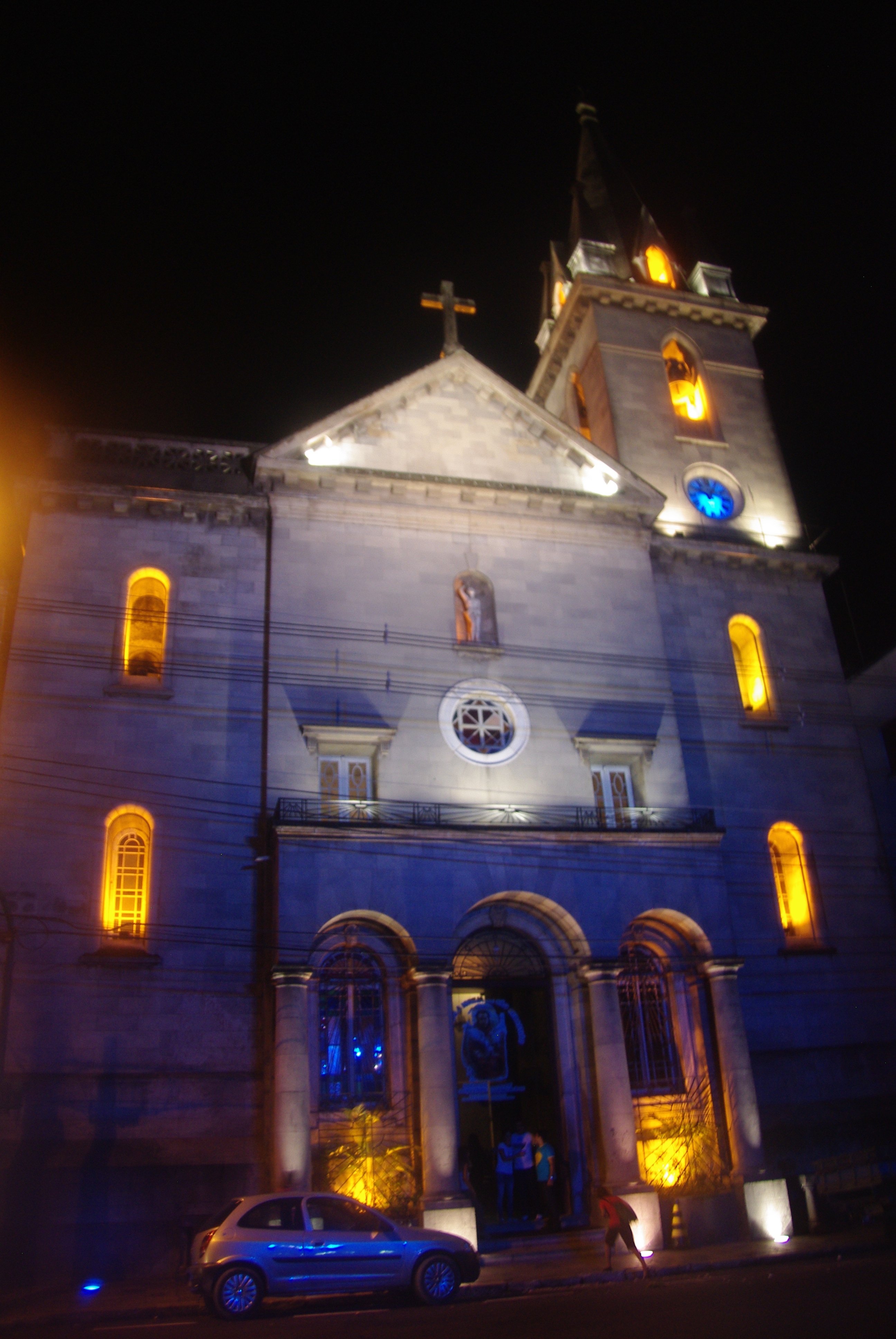 The starting point to Brazilian Amazonian adventure: the city of Manaus, here shown at night.