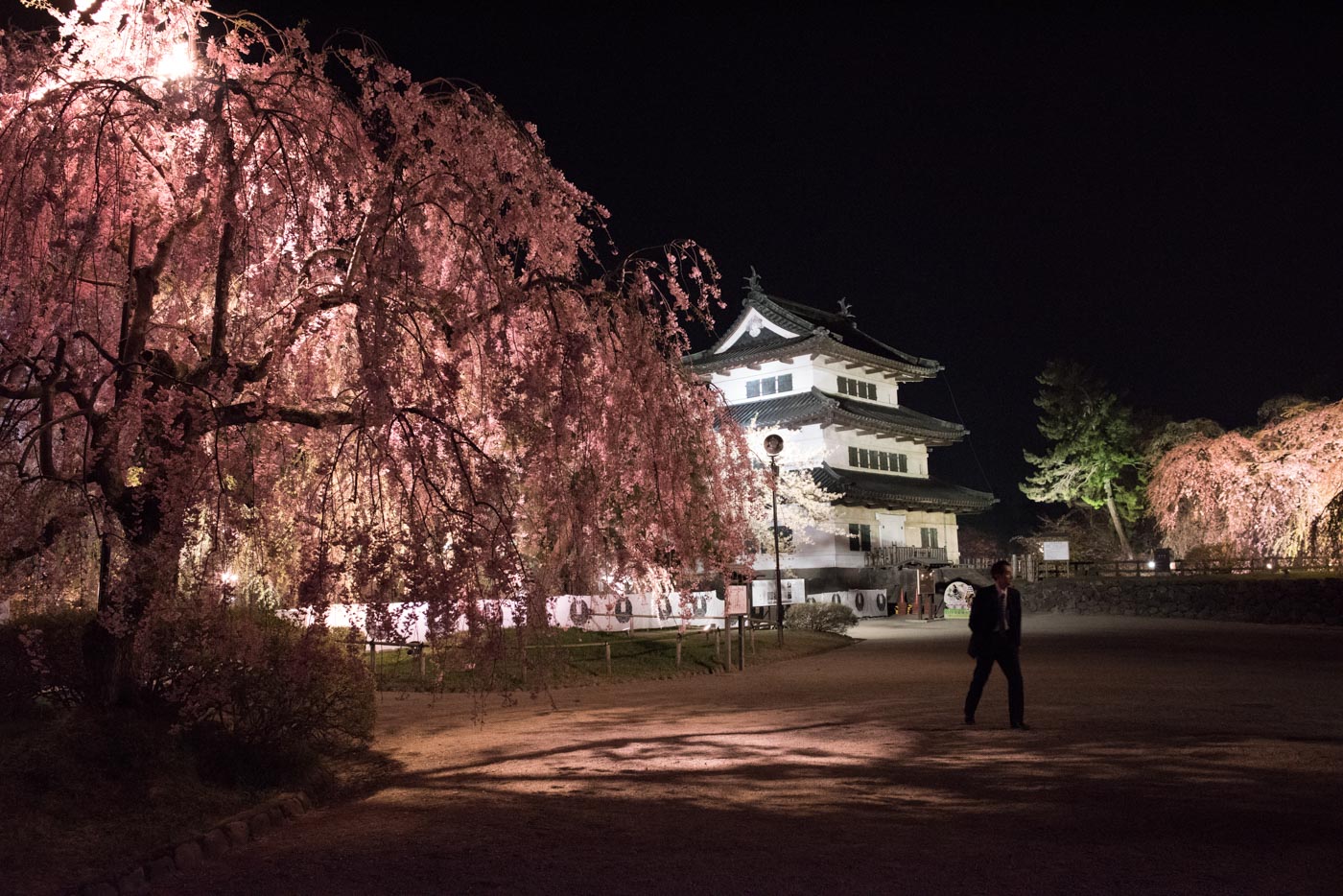 Hirosaki Castle by Night