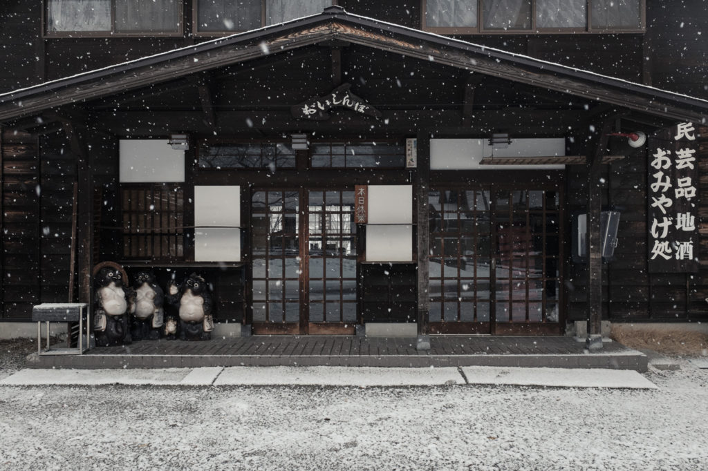 Tanuki and Store, Shirakawa, Japan