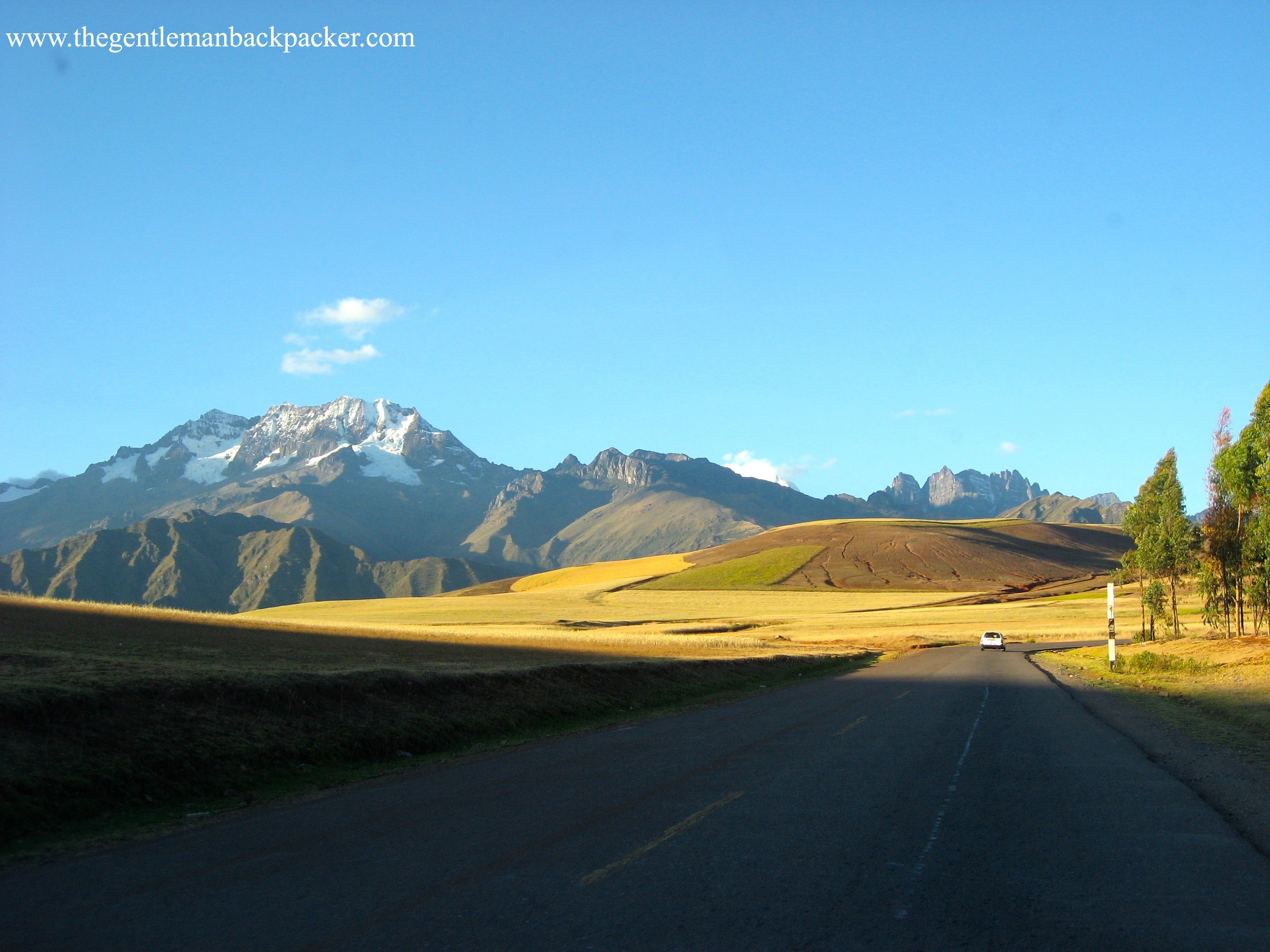 Driving through the Sacred Valley of Peru