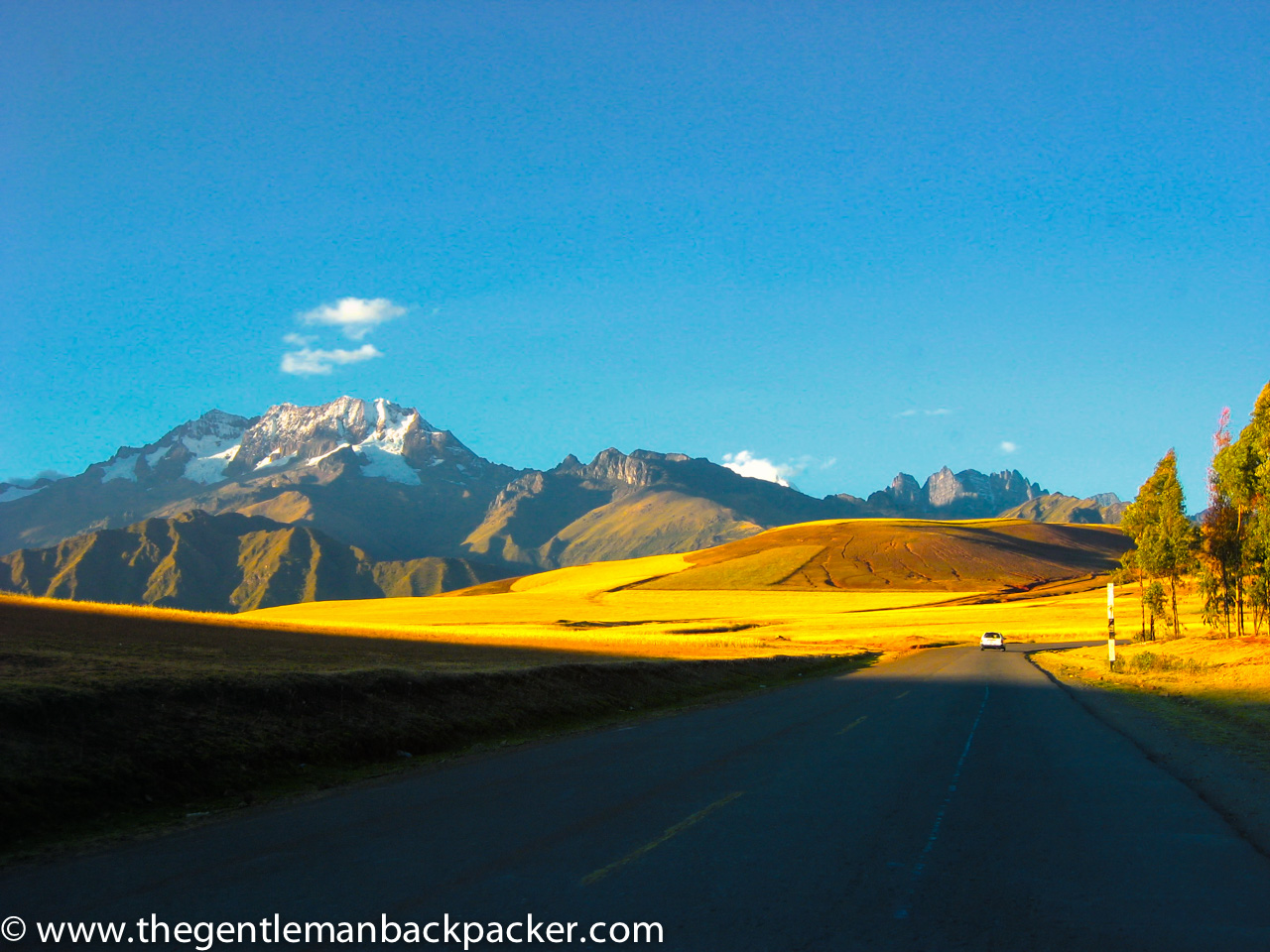 Driving along the Sacred Valley